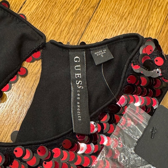 Guess - Red Hot Multi Sequins Dress (BRAND NEW) - Picture 4 of 6